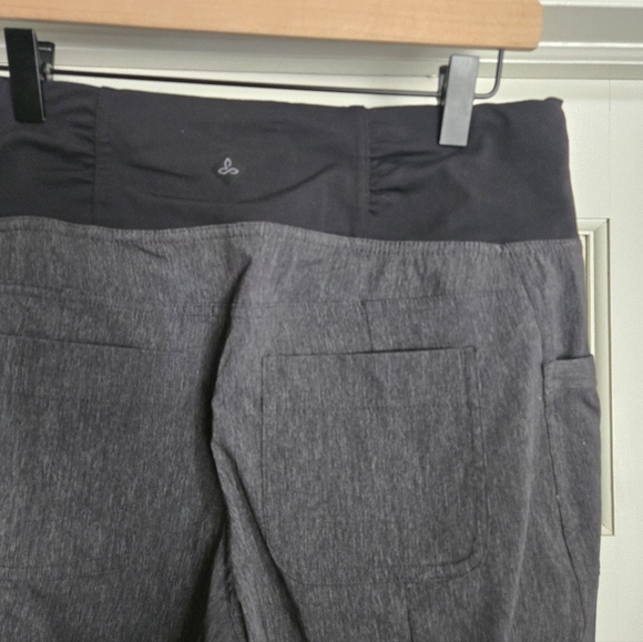 Prana Summit Pants Grey Black Hiking Long Inseam M Tall - Picture 8 of 9